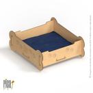 Cama Para Cachorro Gato Caminha Pet Luxo Madeira Colchão Cama Para Cachorro Gato Caminha Pet Luxo Madeira Colchão