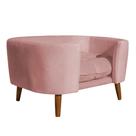 Cama Para Cachorro Pet Sofá Gato Pé Palito Caminha Confortável com Almofada Veludo Rosa Cama Para Cachorro Pet Sofá Gato Pé Palito Caminha Confortável com Almofada Veludo Rosa