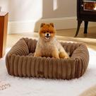 Cama para cães Bedsure, fofa, lavável, peluda, lã de veludo, pequena