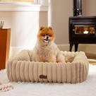 Cama para cães Bedsure, fofa, lavável, peluda, veludo, veludo