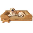 Cama para cães CWAWZ, gel de resfriamento ortopédico extra grande, espuma viscoelástica