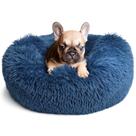 Cama para cães, donut calmante e lavável, aconchegante e macio para cães pequenos