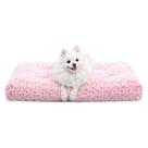 Cama para cães KSIIA, almofada de pelúcia de luxo lavável para cães, rosa