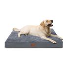 Cama para cães MIHIKK Caixa ortopédica impermeável 44x32 polegadas cinza