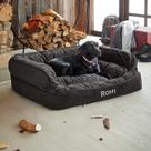 Cama para cães Orvis Comfortfill-Eco Sofá Slate Color Medium