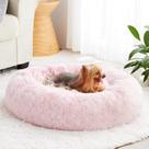 Cama para cães WNPETHOME Calming Donut Faux Fur Self-Warming