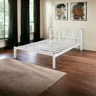 Cama Para Dormitório Casal Helena De Ferro Estilo Industrial