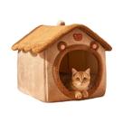 Cama para Gato KooTeedd Cueva Acogedora Casa Tienda con Cojín Removible