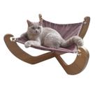 Cama Para Gato Rede Pet Cachorro MDF Espreguiçadeira Modelo X - Amadeirado
