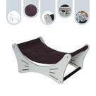 Cama Para Gato Rede Pet Cachorro MDF Espreguiçadeira Moderna - Branco Cama Para Gato Rede Pet Cachorro MDF Espreguiçadeira Moderna - Branco