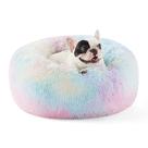 Cama para Mascotas Bedsure Calmante en Forma de Donut Lavable para Perros Pequeños hasta 11 kg