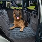 Cama para Perro HAPYFOST para Asiento Trasero de Auto, Antideslizante y Lavable, Gris