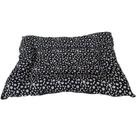 Cama Para Pet M Cães e Gatos Fechamento Zíper Lavável Preto