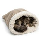 Cama para pet toca Para Gatos Saco De Dormir Pelúcia Dupla Conf. tamanho M