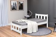 Cama Para Quarto Reforçada Solteiro Pop Para De MDF Com Estrado Fixo Estilo Rustico