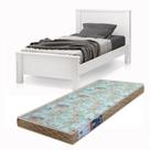 Cama Para Quarto Tamanho De Solteiro Mila Mdf C/madeira Estilo Moderno Mais Colchão D23 88x188cm