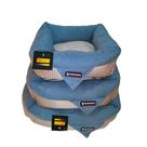 Cama Pet 47x47 Antiestresse Lavável Cão Gato Lovely Vibe cor:azul marinho/cinza xadrez