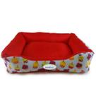 Cama Pet Basic Cupcake Vermelho com Zíper - Grande (75cm x 60cm)