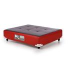 Cama Pet Bed Marrom/vermelho 100x80x19cm Cama Pet Bed Marrom/vermelho 100x80x19cm