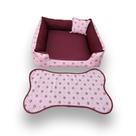 cama pet cachoro ou gato caminha para cama cachorro médio tapete para comedouros