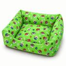 Cama Pet Caminha Cachorro Quadrada 58cm x 58cm Com Zíper Estampada Confort Premium