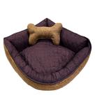 Cama Pet de Canto Luna Impermeável Grande Marrom Cacau Cama Pet de Canto Luna Impermeável Grande Marrom Cacau