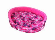 Cama Pet Europa Caminha para cachorro e gato Grande I love Pet Lavável Rosa Estampada