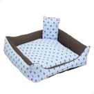 Cama Pet Impermeável Luxo Gigante Quadrada 100x100 Cama Pet Impermeável Luxo Gigante Quadrada 100x100