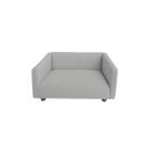 Cama Pet Kiara Baby Estofada para Cães e Gatos Cinza 60x50cm