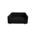 Cama Pet Kiara Baby Estofada para Cães e Gatos Preto 60x50cm