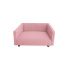 Cama Pet Kiara Baby Estofada para Cães e Gatos Rosa 60x50cm