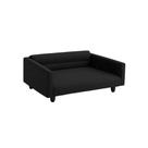 Cama Pet Kiara Descanso Premium 29cm X 78cm X 50cm Cor Preto