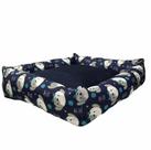 Cama Pet Para Cachorro 60 X 60 Raça Grande Dog Azul Flobelle