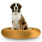 Cama Pet Redonda De Pelúcia Para Cachorros e Gatos GG