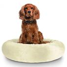 Cama Pet Redonda De Pelúcia Para Cachorros e Gatos M