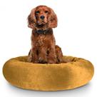 Cama Pet Redonda De Pelúcia Para Cachorros e Gatos M