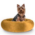 Cama Pet Redonda De Pelúcia Para Cachorros e Gatos P