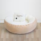 Cama Pet Sherpa G com Almofada Personalizada com Nome - Conforto para Cães e Gatos