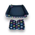Cama Pet Tamanho GG com Edredom - Lavável, com Zíper e Fundo Impermeável.