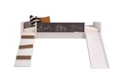 Cama Playground Com escorregador e Rampa Branco - Completa Móveis
