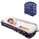 Cama portátil dobrável para criança pequena TDKDHoming com capa lavável