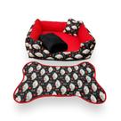 cama pra cachorro ou gato kit pets médios até 12kg caminha média +tapete e mantinha