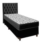 Cama + Preto e Colchão D33 Solteiro - Iso100 Ortobom Cama + Preto e Colchão D33 Solteiro - Iso100 Ortobom