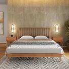 Cama Queen + 2 Mesas de Cabeceira Nordik