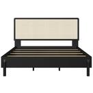 Cama Queen Artesano Palhinha Oslo 152cm Nero Cama Queen Artesano Palhinha Oslo 152cm Nero