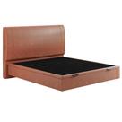 Cama Queen Baú Flutuante Com Cabeceira 160cm Spazio S04 material sintético Telha - Lyam Decor Cama Queen Baú Flutuante Com Cabeceira 160cm Spazio S04 material sintético Telha - Lyam Decor
