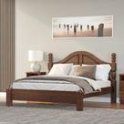 Cama Queen Clássica 160cm 100% Madeira Maciça Linha Ouro