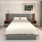 Cama Queen e Cabeceira com 2 Mesas Laterais MDF Sob Medida
