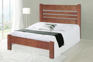 Cama Queen Size Prime de Madeira Maciça Tauari Cor Imbuia