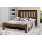 Cama Queen Size Texas de Madeira Maciça Tauari Imbuia